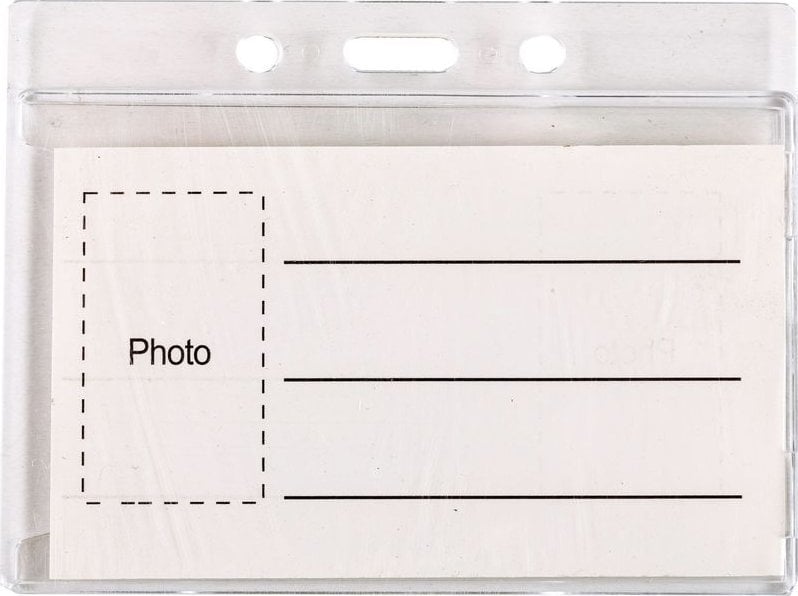 Centrum Identyfikator plastikowy 70x92 mm CENTRUM 82076 transparentny plastikowy