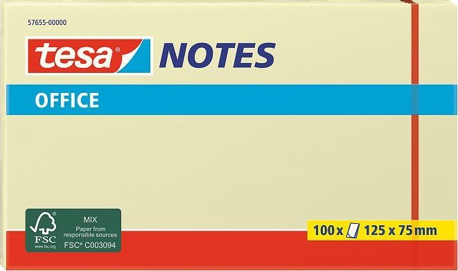 Tesa tesa Office Notes 100 Blatt 125 x 75mm gelb