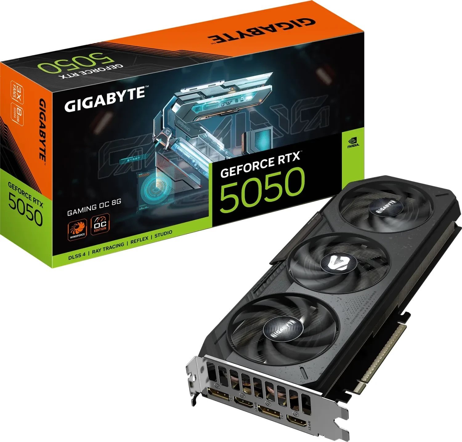 Karta graficzna Gigabyte GeForce RTX 5050 Gaming OC 8GB GDDR6 DLSS4 (GV-N5050GAMING OC-8GD)
