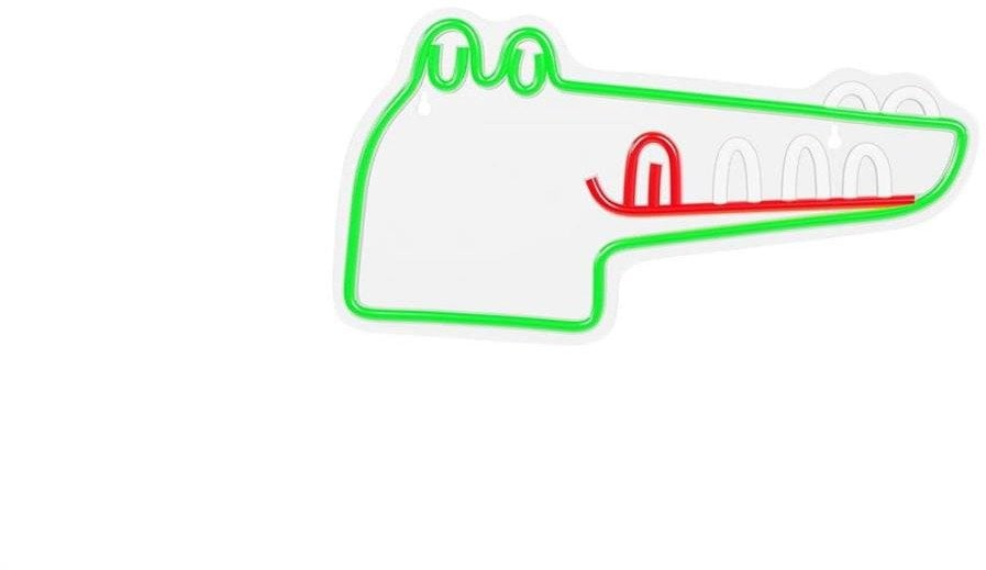 Neon PLEXI LED JURASSIC KROKODYL zielony FLNJ03 Forever Light