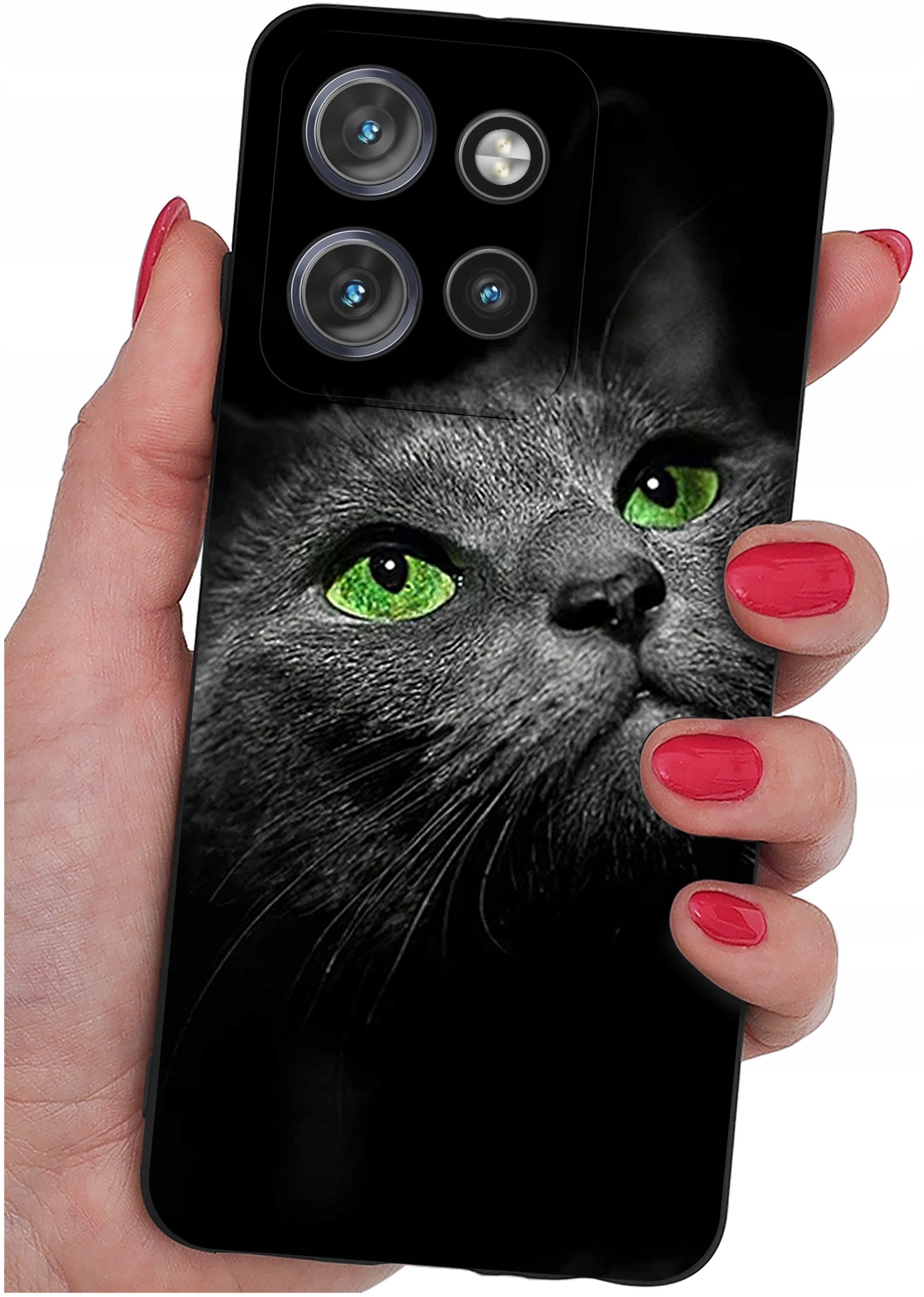 Etui do Motorola Moto EDGE 50 Neo WZORY |SILIKONOWE MATT CASE + SZKŁO 9H