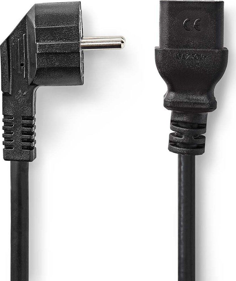 Kabel zasilający Nedis Nedis CEGL10300BK20 kabel zasilające Czarny 2 m Wtyczka zasilająca typu C IEC C19