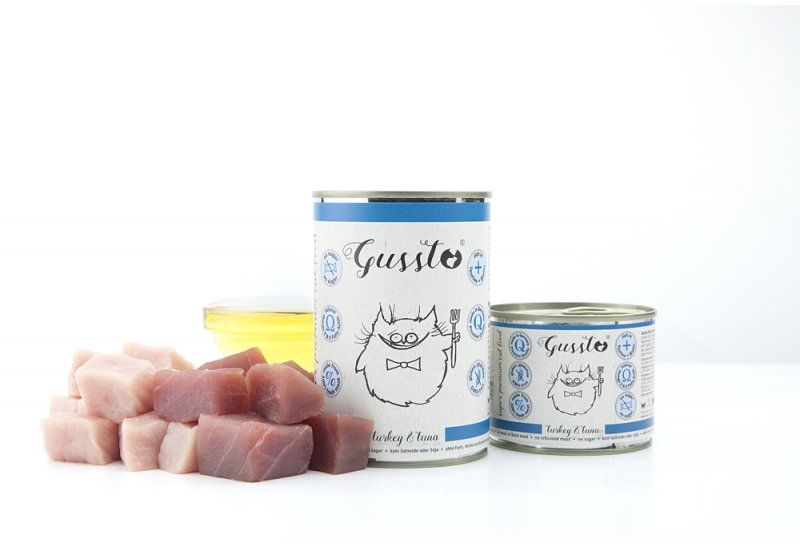 GUSSTO Karma w puszcze dla kota z indykiem i tuńczykiem Fresh Turkey Tuna 400g