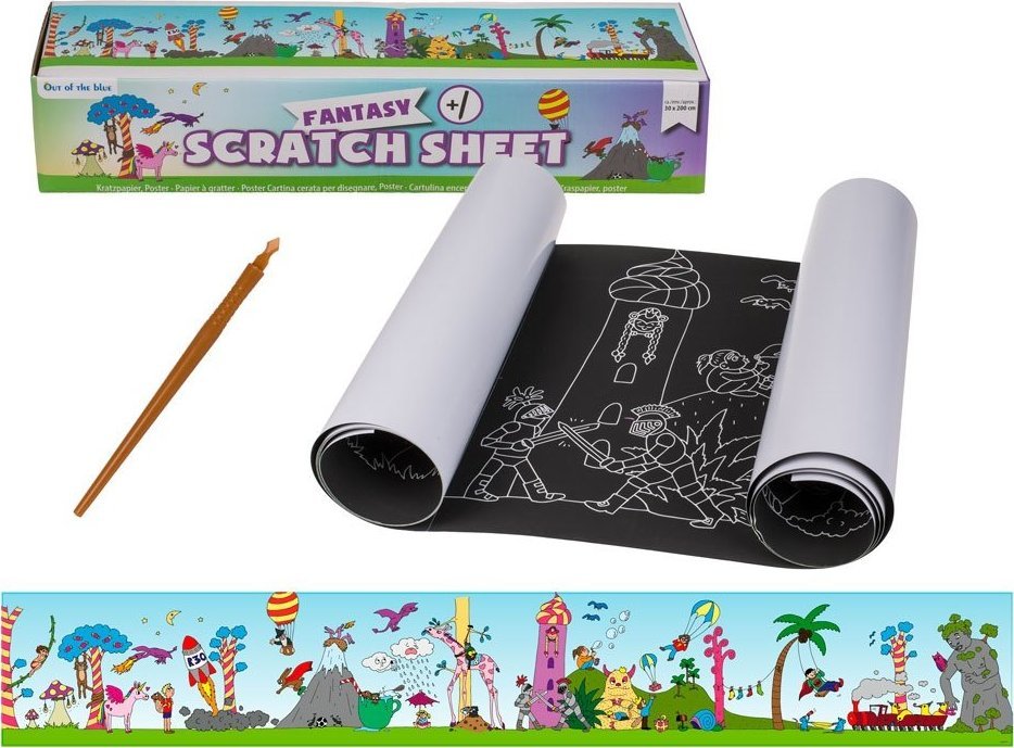 Plakat Zdrapka dla Dziecka - Kraina Fantazji