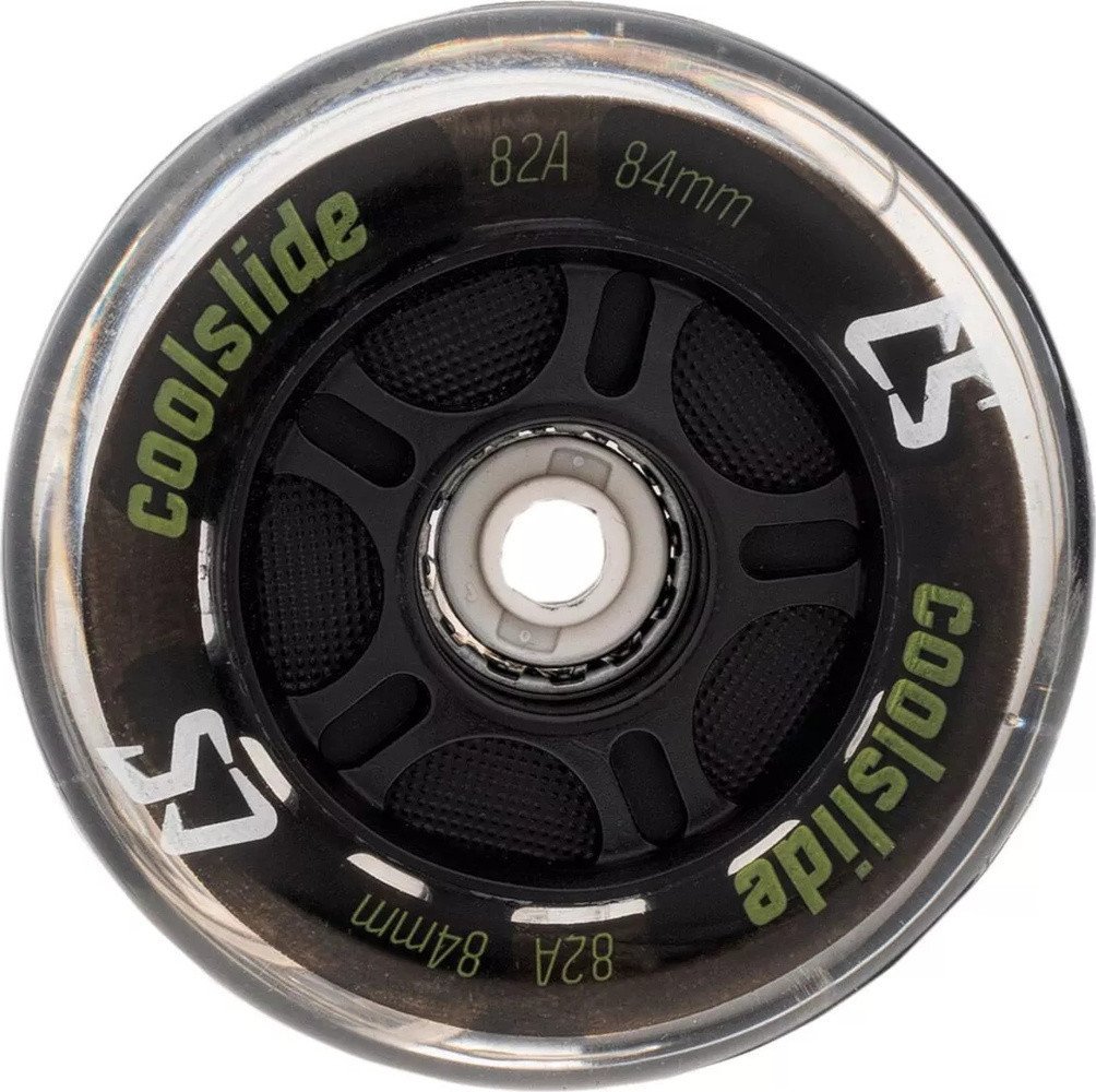 Kółka do rolek łyżworolek Coolslide świecące LED Wheel 84mm czarne 4 sztuki