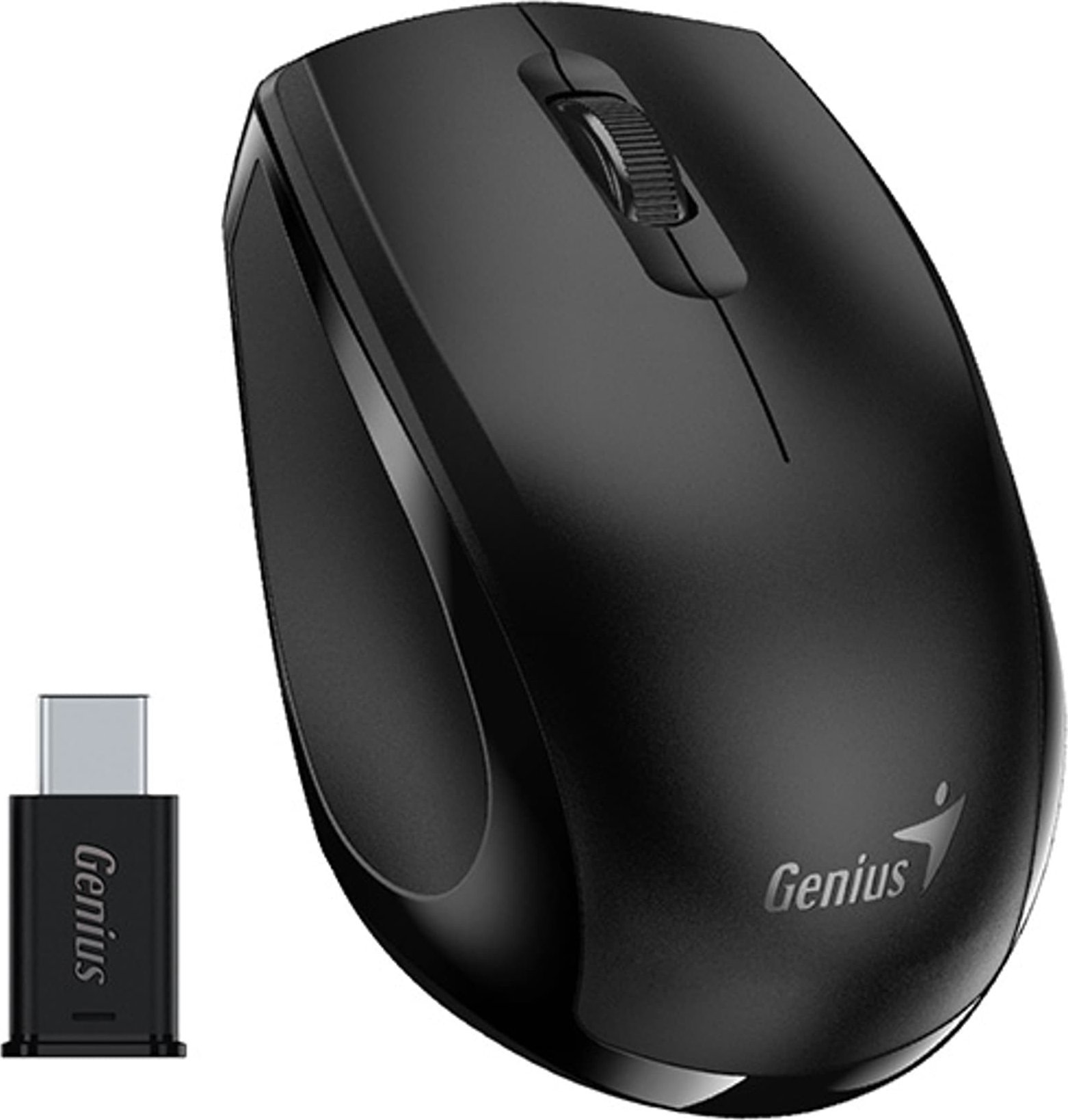 Mysz Genius Mysz bezprzewodowa, Genius NX-8006S Type-C, czarna, optyczna, 1200DPI