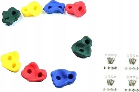 AllForBaby Kamienie do wspinaczki 8 szt. zestaw, 4 kolory