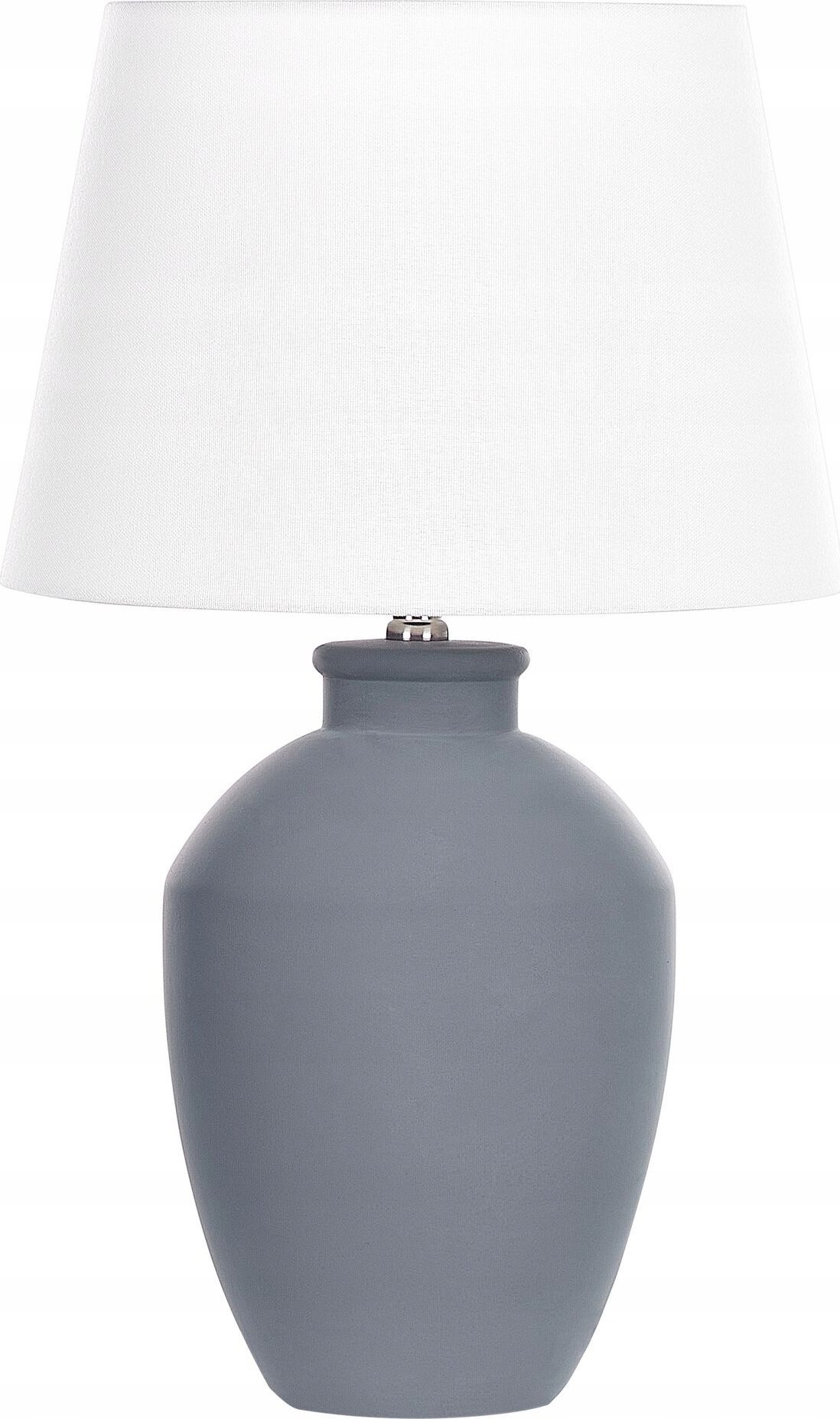 Lampa stołowa Beliani Lampa stołowa ceramiczna szara ARCOS