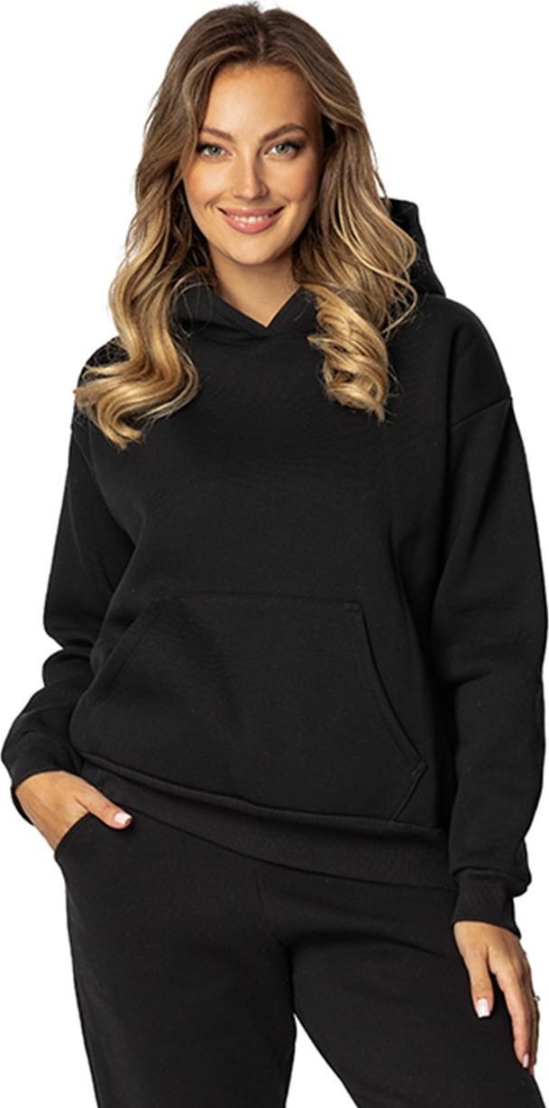 Dkaren Bluza DK-K-B6 CZARNY BAWEŁNA GRUBA (kolor czarny, rozmiar 2xl)