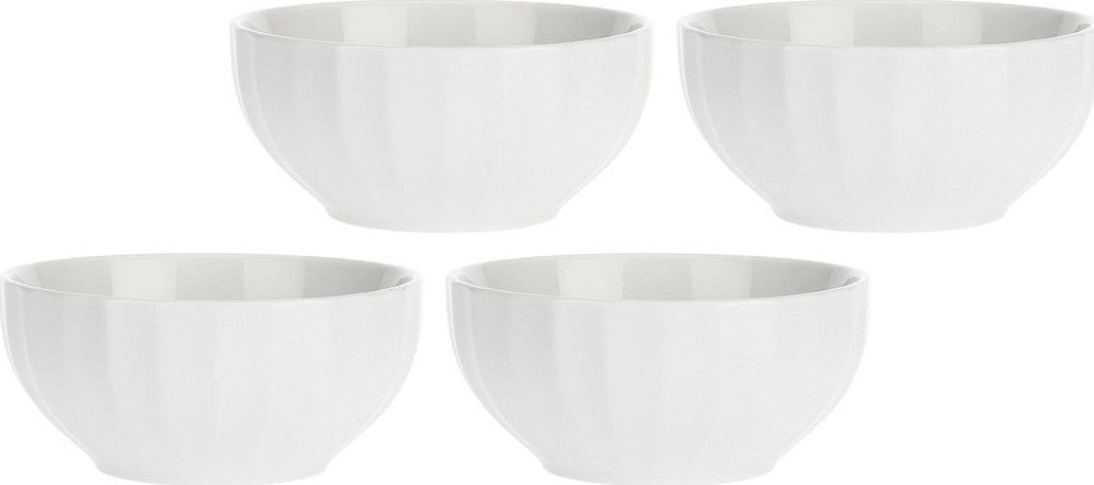 NPC Polska La Porcellana Bianca Zestaw 4 misek do sałatek 13 cm biały