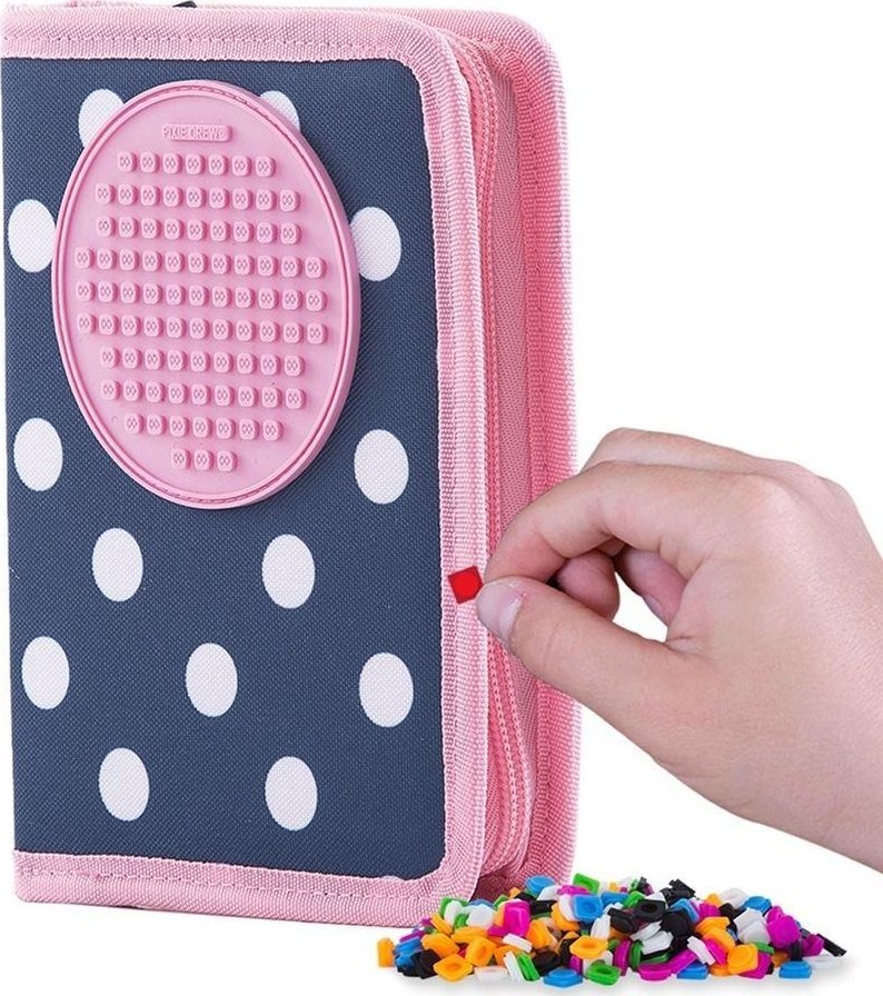 Piórnik Cass film Piórnik szkolny na suwak z różowym panelem