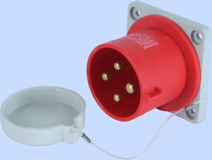 Elektromet Wtyczka tablicowa prosta czerwona 32A IP44 400V (922036)