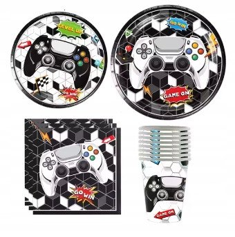 JEDNORAZOWY ZESTAW URODZINOWY DLA GRACZA 50 SZT GAME