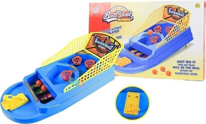 LeanToys Gra Zręcznościowa Koszykówka Wyrzutnia Piłek