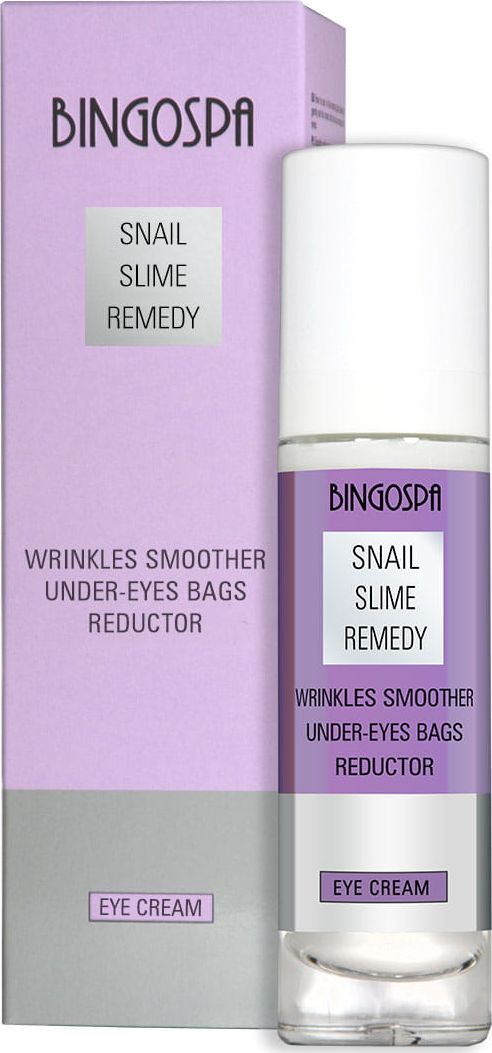 BingoSpa Wygładzanie zmarszczek wokół oczu, redukcja worków pod oczami - krem do okolic oczu ze śluzem ślimaka