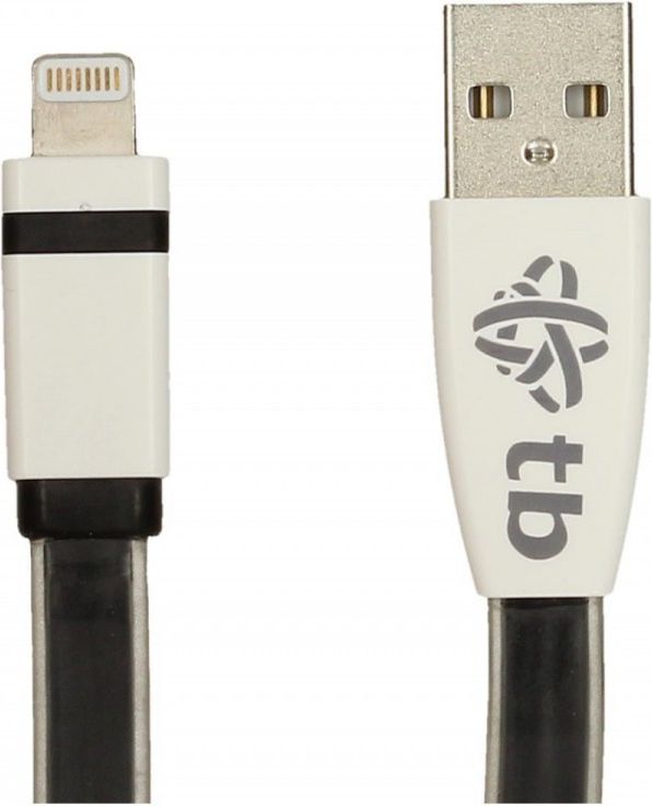Kabel USB TB Print USB-A - 1 m Czarny Biały (AKTBXKUAMFI100B)