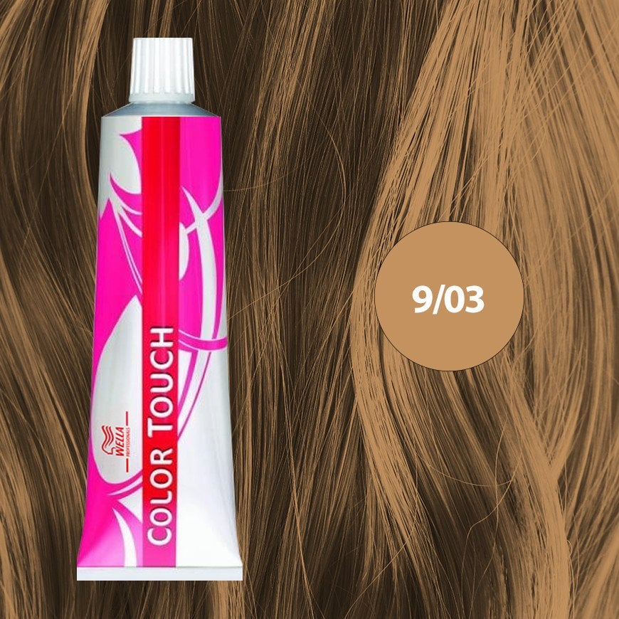 Wella Professionals Wella Professionals, Color Touch, Ammonia-Free, Semi-Permanent Hair Dye, 9/03 Very Light Blonde Gold, 60 ml For Women