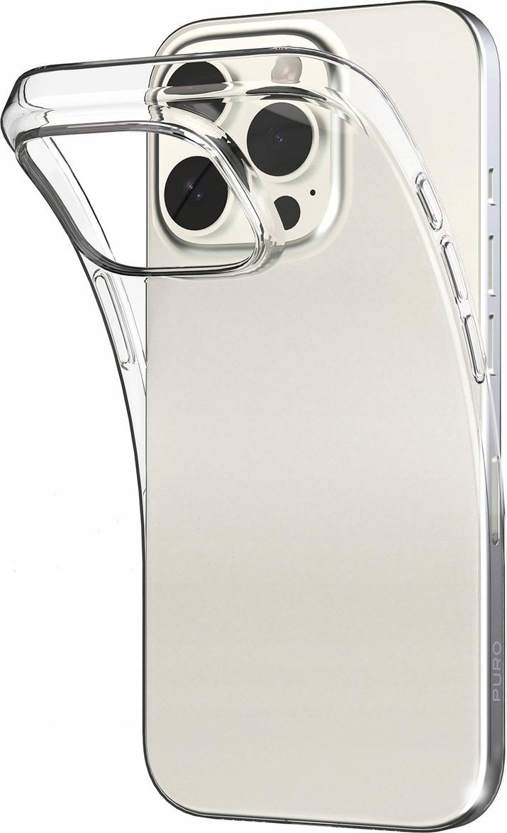 Puro Etui silikonowe 03 Nude do iPhone 16 Pro - przezroczyste