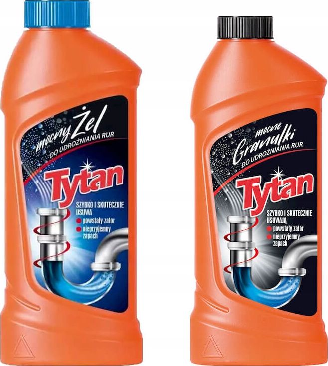 Tytan ŻEL + GRANULKI DO UDRAŻNIANIA RUR TYTAN 500+400g