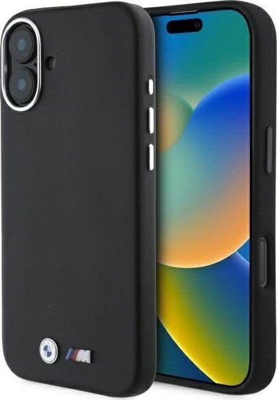 BMW BMW BMHMP16M23PMWK iPhone 16 Plus 6.7" czarny/black hardcase M Smooth Full Wrapped Metal MagSafe