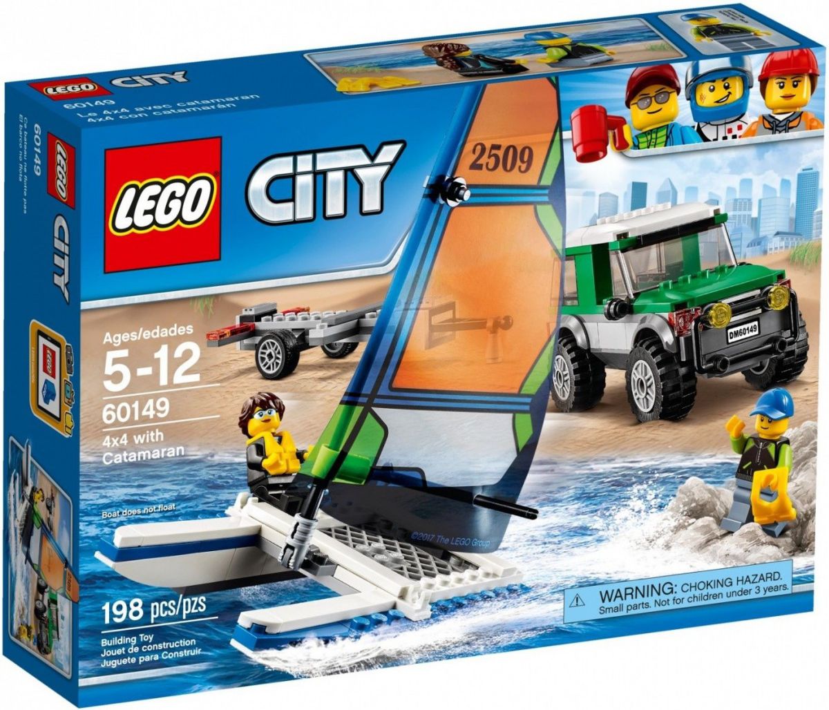 LEGO City Terenówka 4x4 z Katamaranem (60149)