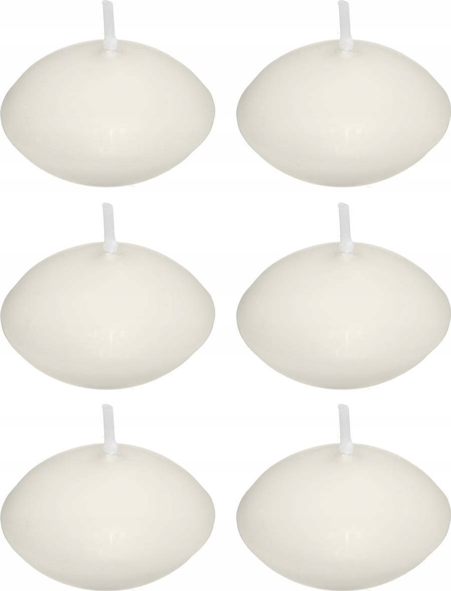 Atmosphera Świeczki pływające MANY 6 szt., 2,5 x 6 cm