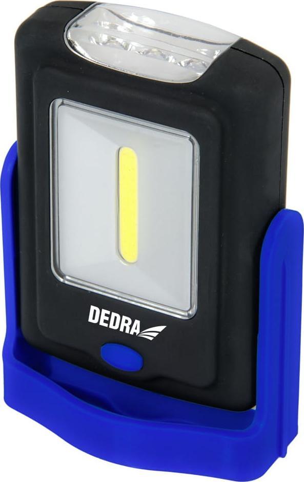 Dedra LATARKA 1W COB LED + 3LED PROSTOKĄTNA Z PODSTAWĄ Z BATER. L1005_1 DEDRA