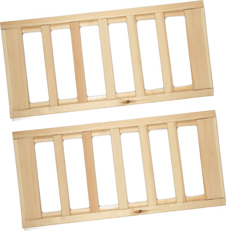 Wamar-Sosenka Półka na butelki 2 szt do regału drewnianego LSR Naturalny 70x33cm Surowy