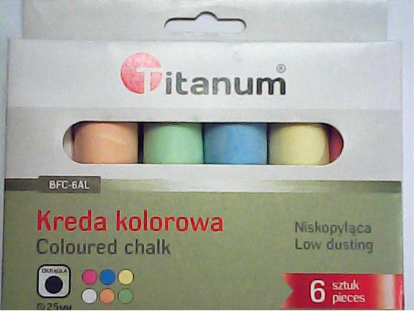 Titanum TITANUM Kreda chodnikowa 6 kolorów - 109668