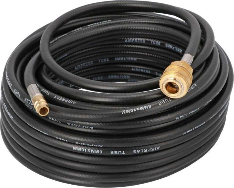 Airpress WĄŻ PNEUMATYCZNY GUMOWY 10*6MM 10M OKUTY