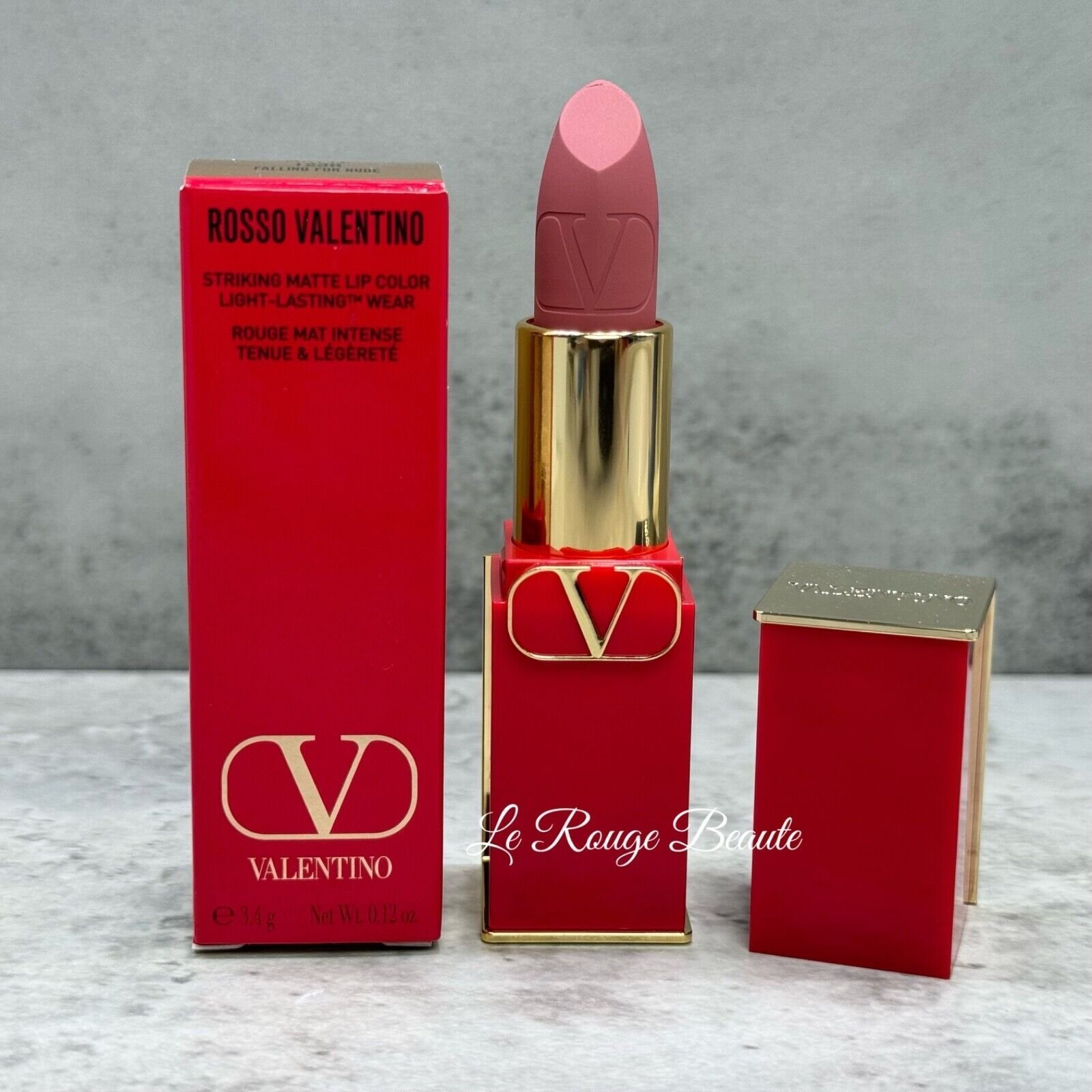 Valentino Valentino, Rosso, Matte, Cream Lipstick, 123R, Refillable, 3.5 g For Women