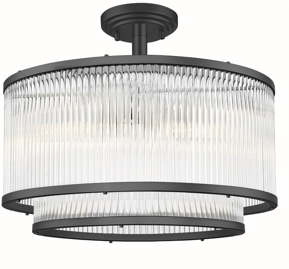 Zuma Line Sergio C0528-05H-P7AC plafon lampa sufitowa 5x60W E14 czarny/transparentny