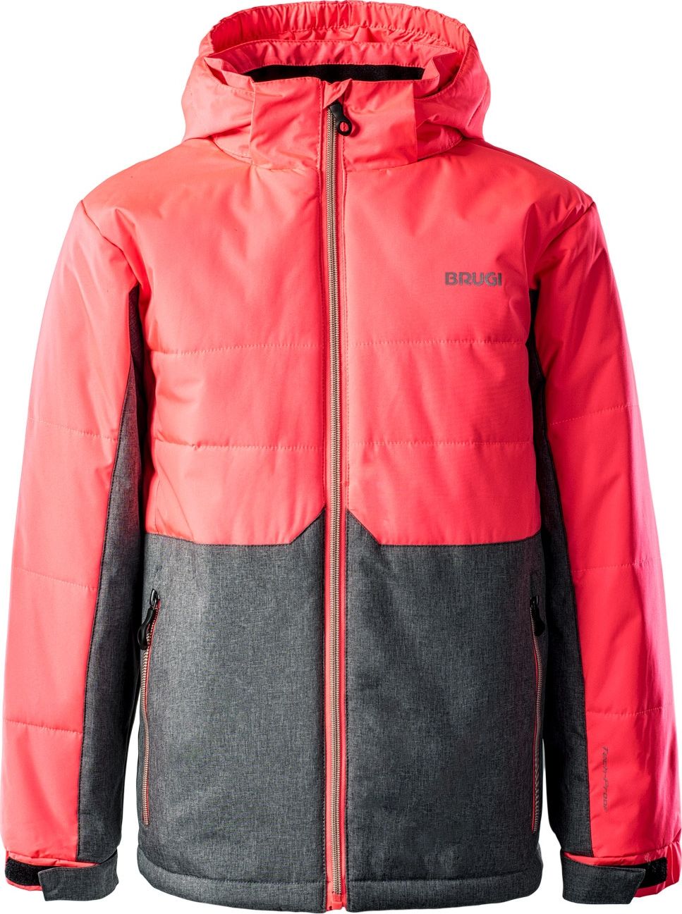 Brugi Kurtka narciarska dziecięca 1Ai6 Fuxia/Fluo r. 134-140