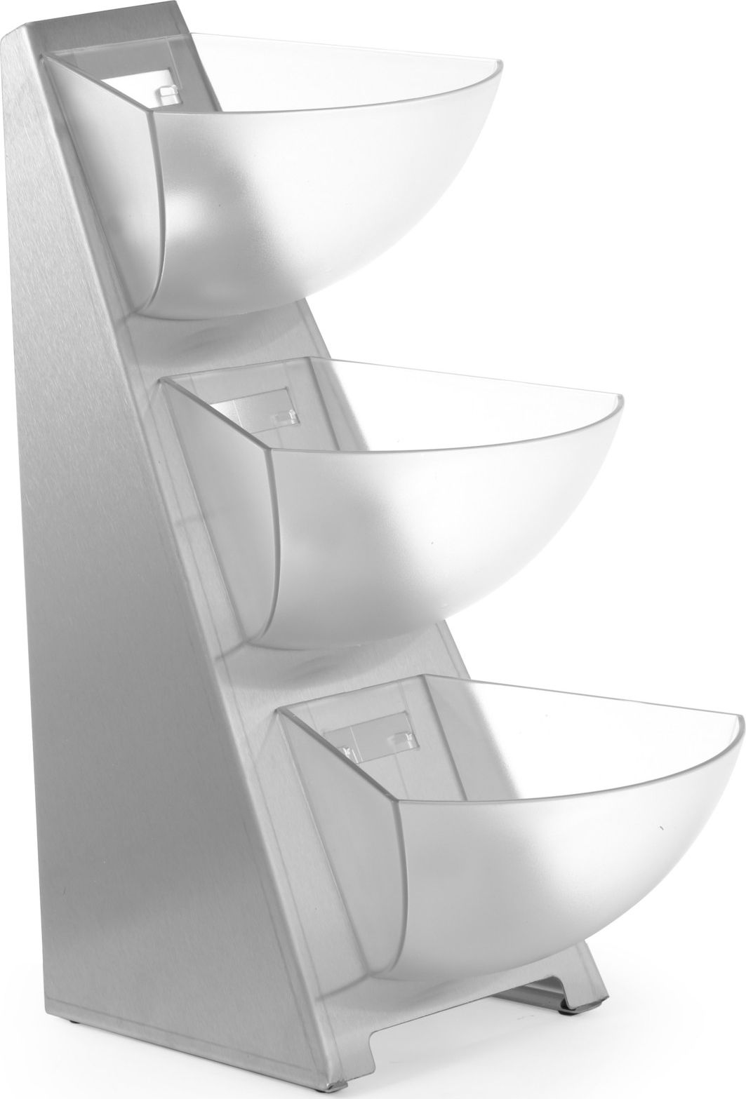 Hendi Ekspozytor stojak bufetowy na cukier śmietankę do kawy stalowy 3 x 1L - Hendi 428245 Ekspozytor stojak bufetowy na cukier śmietankę do kawy stal