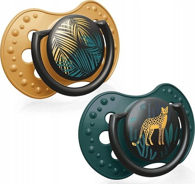 Lovi Smoczek uspokajający silikonowy Jungle Vibes Boy 6-18m 2 szt.
