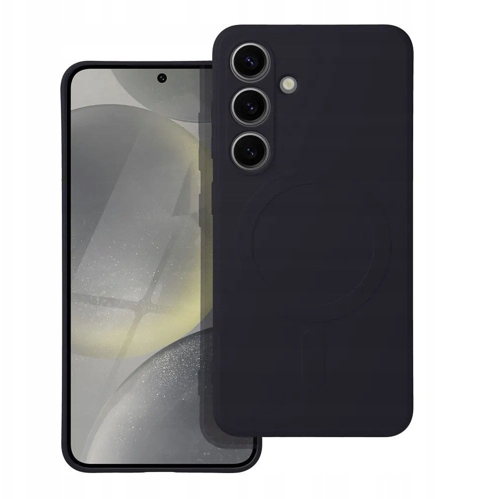 Futerał SILICONE MAG COVER kompatybilny z MagSafe do SAMSUNG A56 czarny