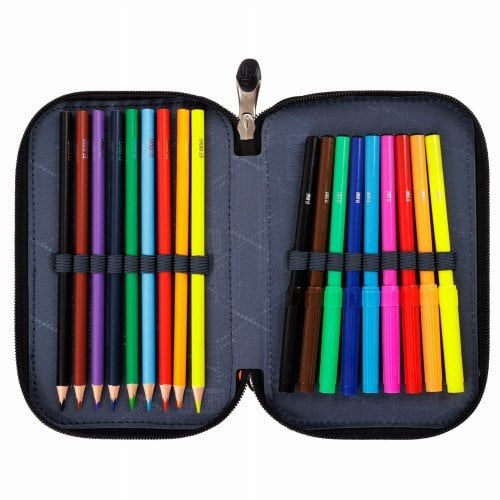 Piórnik z wyposażeniem St. Right podwójny Pokemon