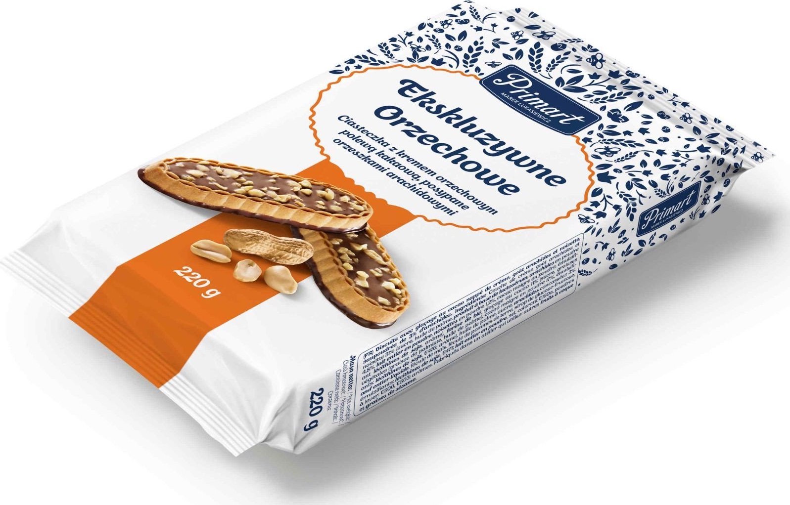 PRIMART Primart ciastka ekskluzywne orzechowe 220g