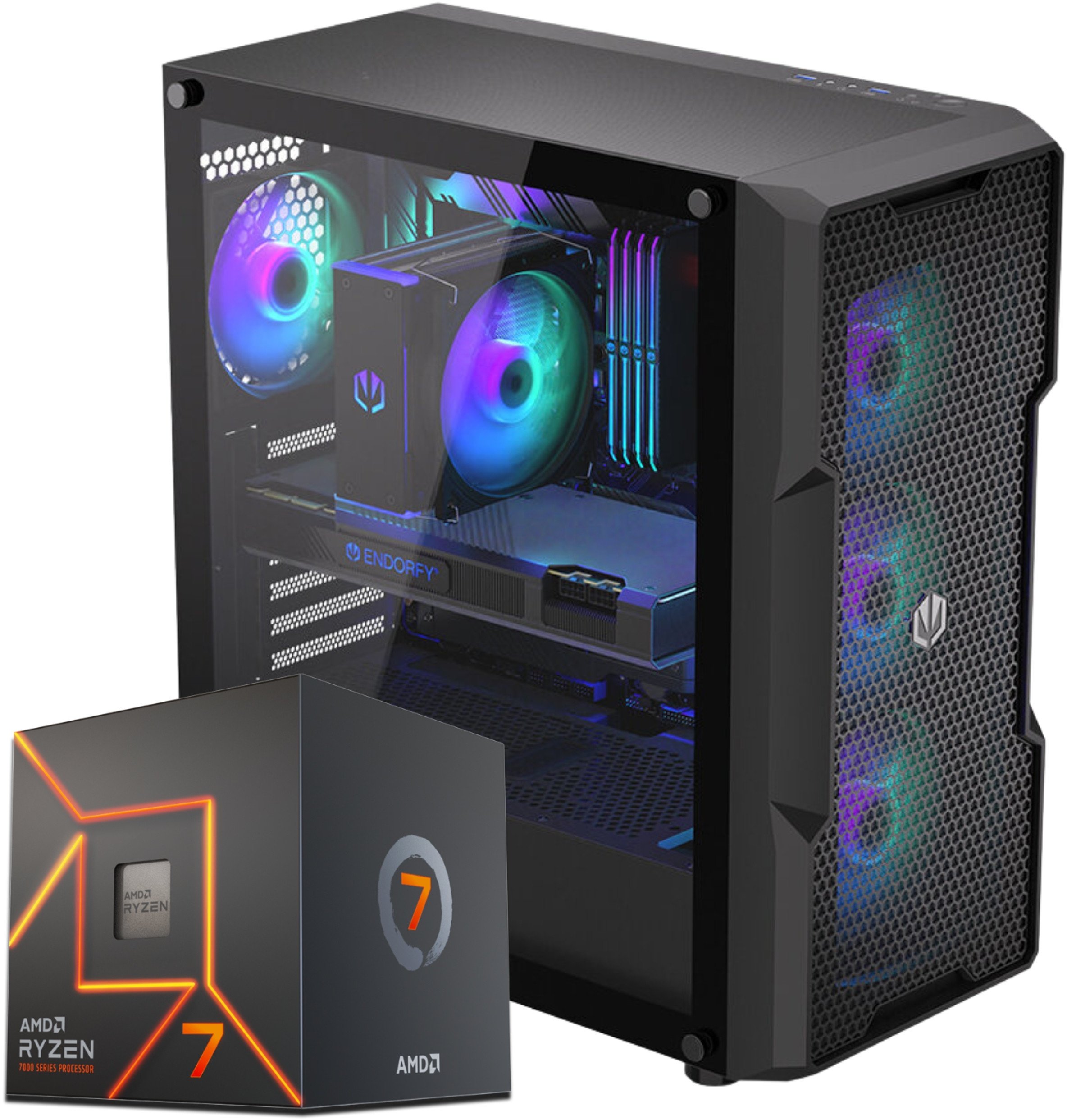 Komputer Komfig Ryzen 7 8700G, 32 GB, 2 TB M.2 PCIe Windows 11 Pro
