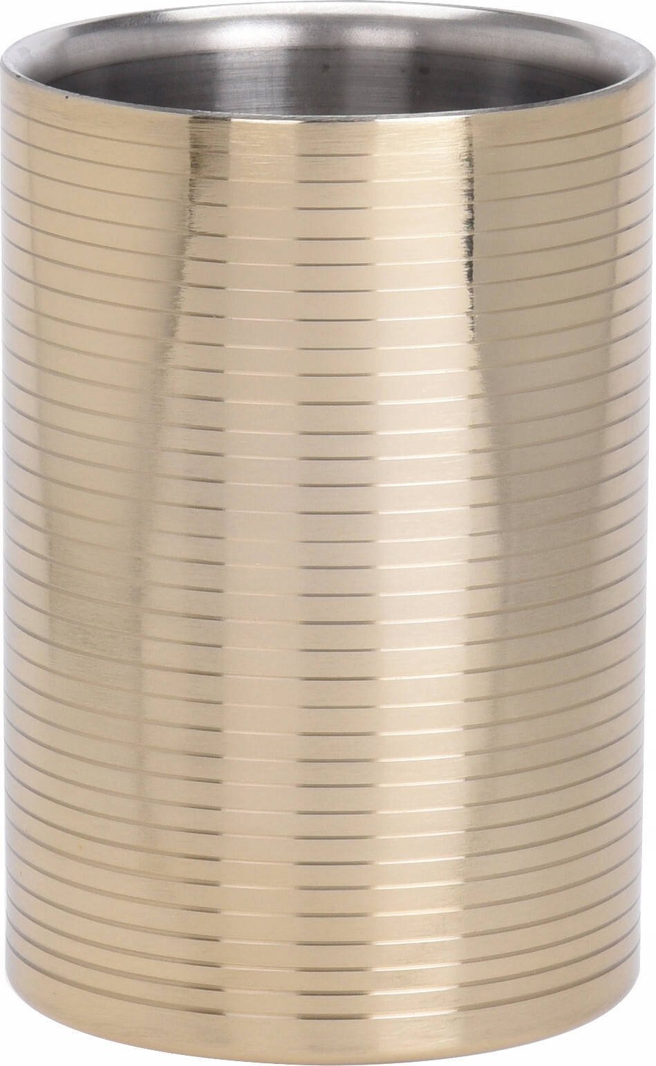 Excellent Houseware Schładzacz do butelek ze stali nierdzewnej, Ø 12 cm, złoty