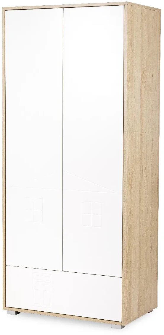Szafa IDA biała/buk LITTLE SKY