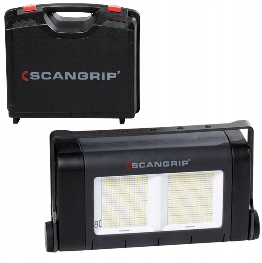 Scangrip Lampa do oświetlania dużych obszarów roboczych 80000 lm SITE LIGHT 80 03.5269 w walizce transportowej 49.0390