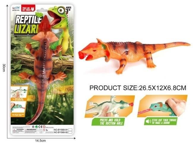 Jaszczurka z wyciąganym językiem 26cm EDUKAMP