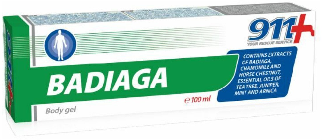 911 Badiaga żel na siniaki i stłuczenia 100ml