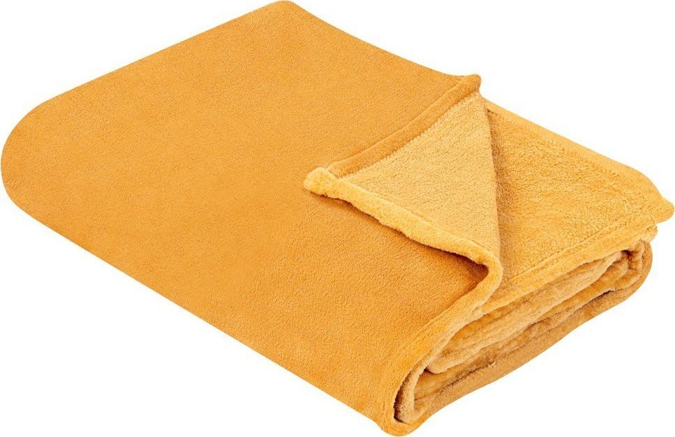 Beliani Koc 150 x 200 cm pomarańczowy BAYBURT