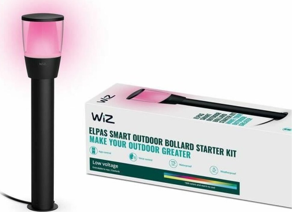 Signify WiZ Elpas Sockel Start B Tunable White&Color 300lm czarny-