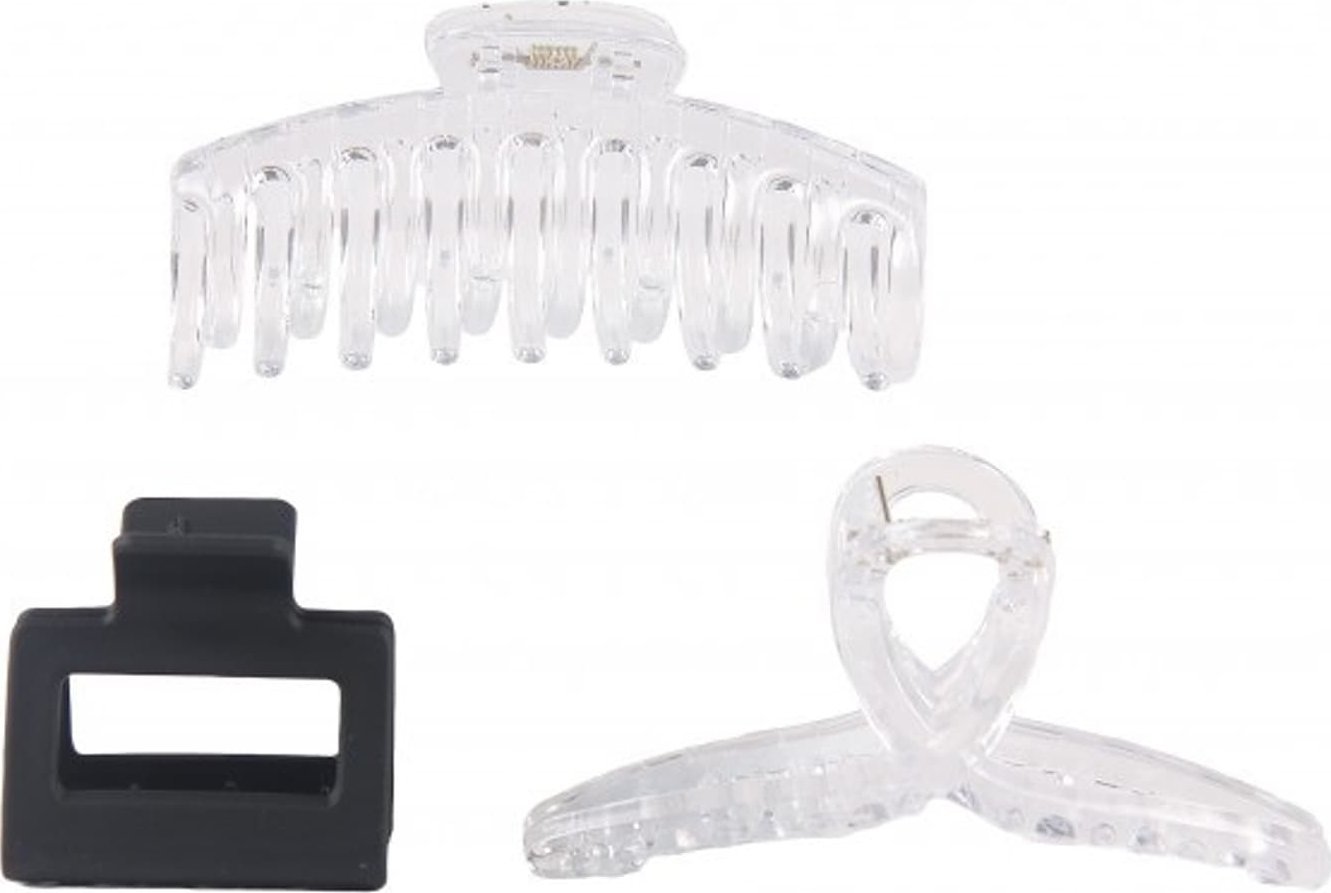 Donegal Donegal Zestaw klamr do włosów Transparent 3szt.