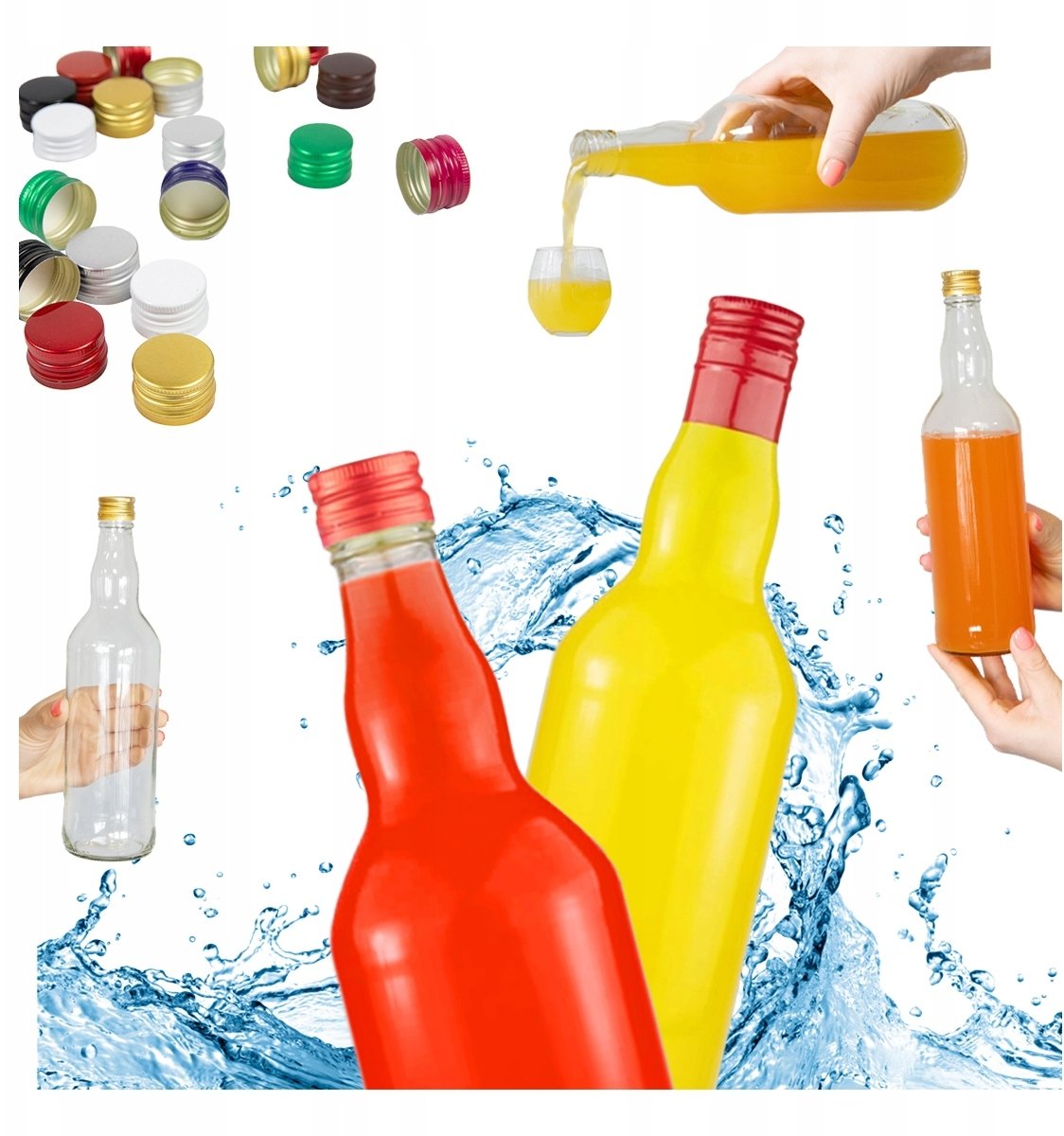 20x Butelki Szklane MONOPOL MONOPOLOWA 0,7l na Wódkę Alkohol Sok 700ml