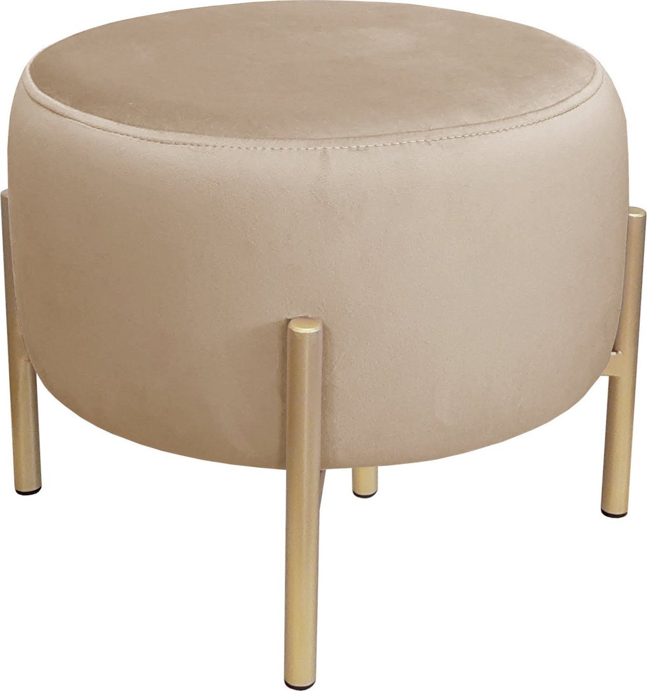 Atos Pufa OLA LOFT ławka podnóżek metal złota MG06