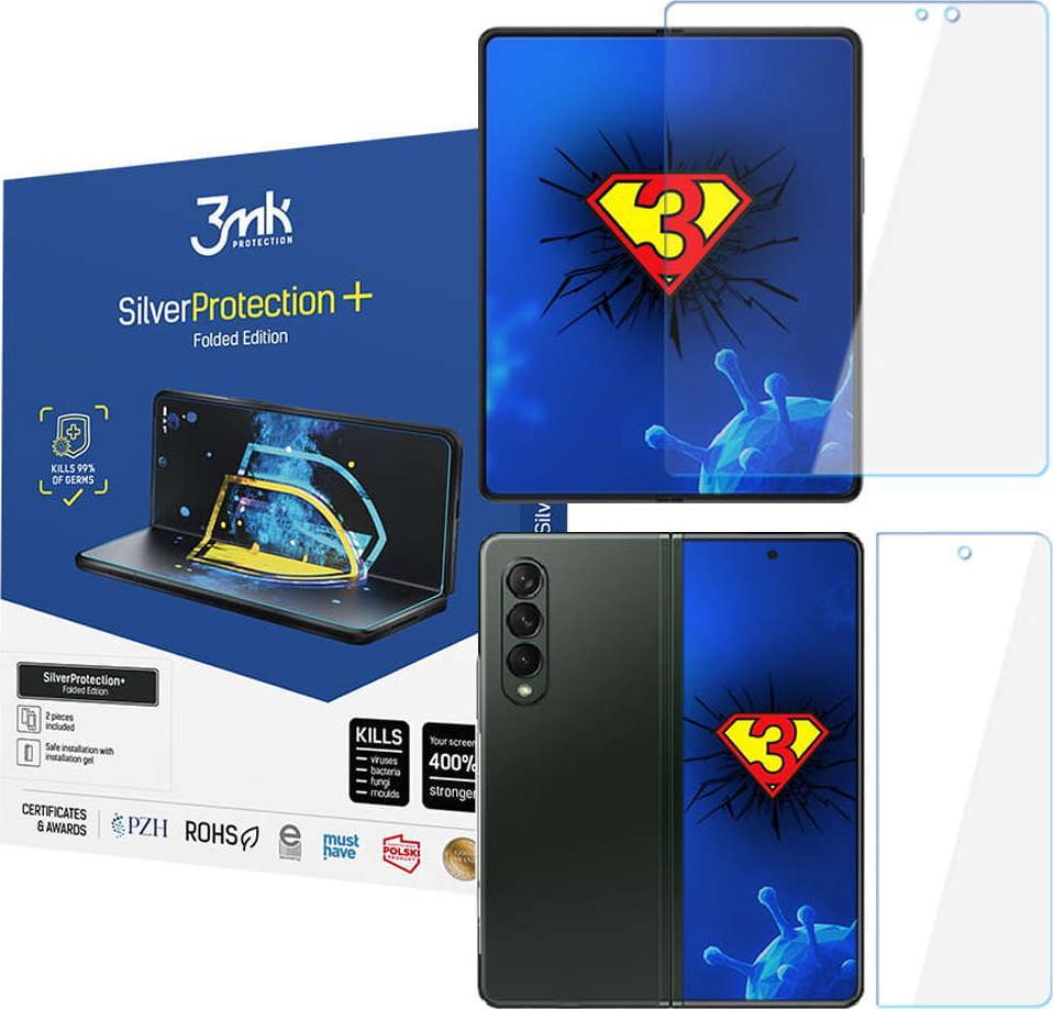 3MK 3MK Silver Protect+ Sam Galaxy Z Fold 3 5G Folia Antymikrobowa montowana na mokro